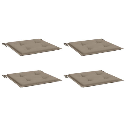 Garden Chair Cushions 4 pcs Taupe 19.7"x19.7"x1.6" Oxford Fabric