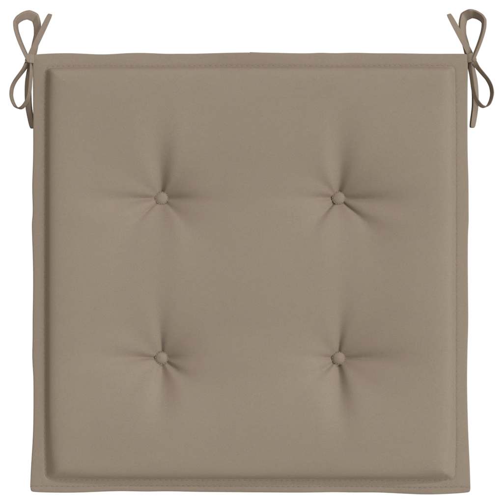 Garden Chair Cushions 4 pcs Taupe 19.7"x19.7"x1.6" Oxford Fabric