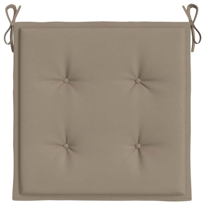 Garden Chair Cushions 4 pcs Taupe 19.7"x19.7"x1.6" Oxford Fabric
