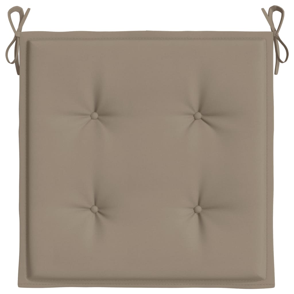 Garden Chair Cushions 6 pcs Taupe 19.7"x19.7"x1.6" Oxford Fabric