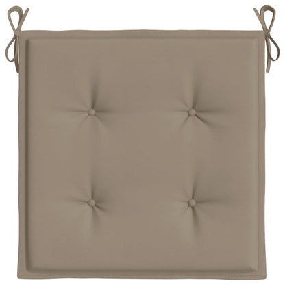 Garden Chair Cushions 6 pcs Taupe 19.7"x19.7"x1.6" Oxford Fabric