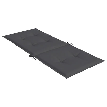 Garden Highback Chair Cushions 6 pcs Anthracite 47.2"x19.7"x1.2" Fabric