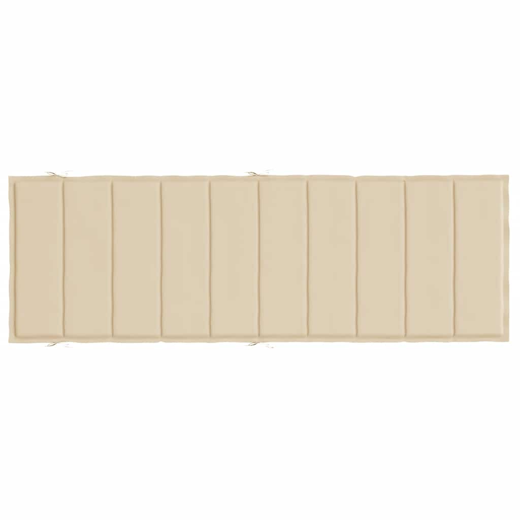Sun Lounger Cushion Beige 73.2"x22.8"x1.6" Oxford Fabric