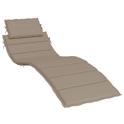 Sun Lounger Cushion Taupe 73.2"x22.8"x1.6" Oxford Fabric