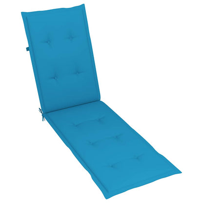 Deck Chair Cushion Blue (29.5"+41.3")x19.7"x1.6