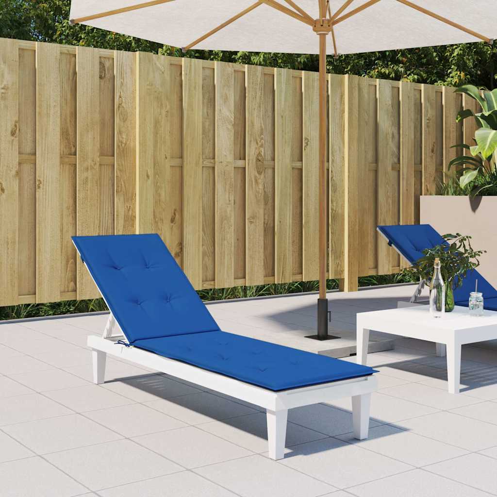Deck Chair Cushion Royal Blue (29.5"+41.3")x19.7"x1.6