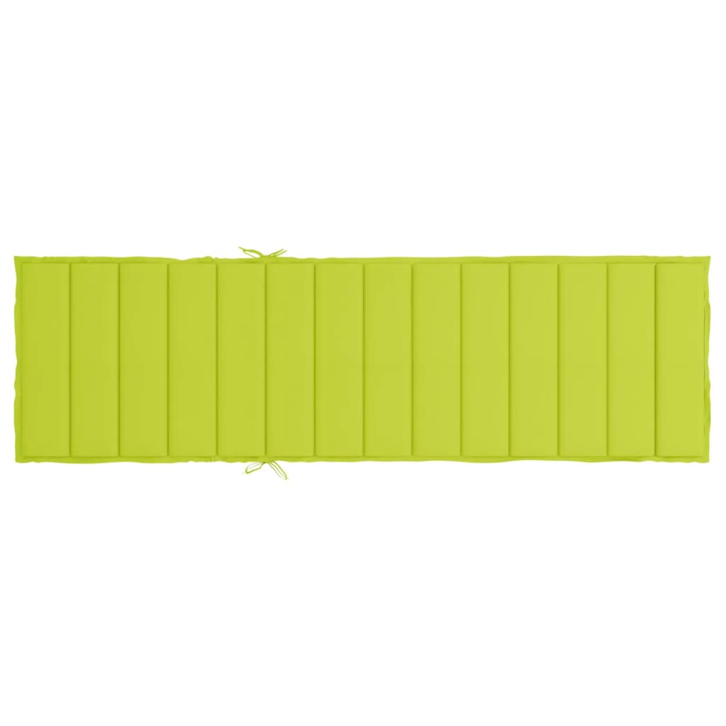 Sun Lounger Cushion Bright Green 78.7"x19.7"x1.2" Oxford Fabric