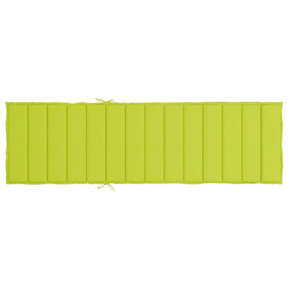 Sun Lounger Cushion Bright Green 78.7"x19.7"x1.2" Oxford Fabric