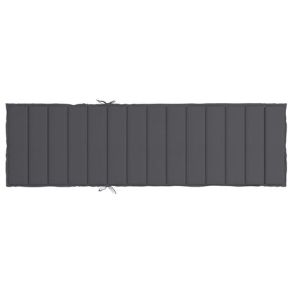 Sun Lounger Cushion Anthracite 78.7"x23.6"x1.2" Oxford Fabric