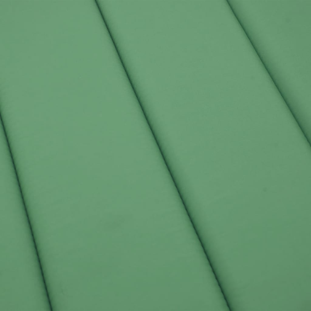 Sun Lounger Cushion Green 78.7"x27.6"x1.2" Oxford Fabric