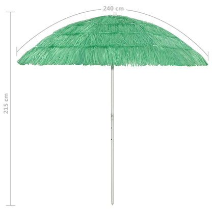 Hawaii Beach Umbrella Green 240 cm