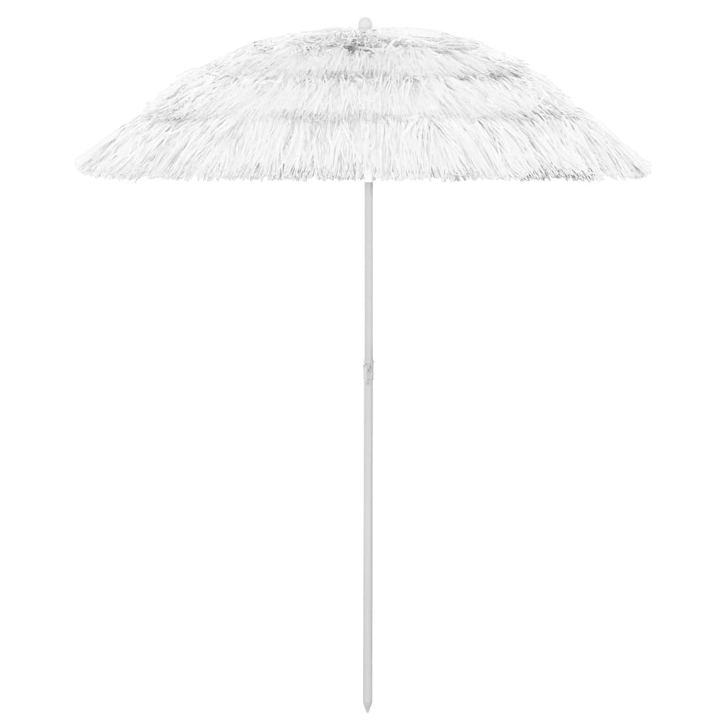 Hawaii Beach Parasol White 180 cm