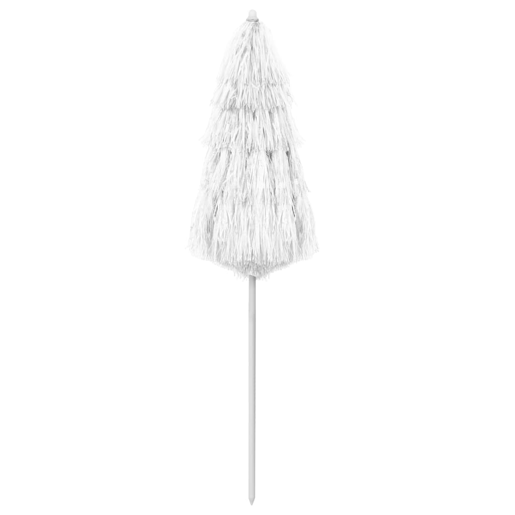 Hawaii Beach Parasol White 180 cm