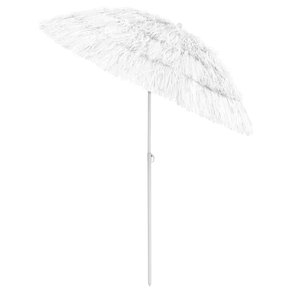 Hawaii Beach Parasol White 180 cm