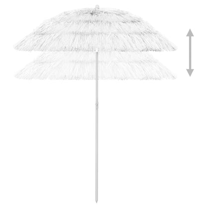 Hawaii Beach Parasol White 180 cm