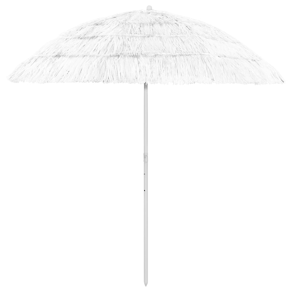 Hawaii Beach Parasol | White | Polyester | Large | Tiltable
