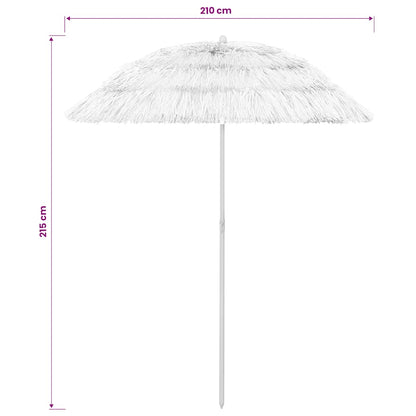 Hawaii Beach Parasol | White | Polyester | Large | Tiltable