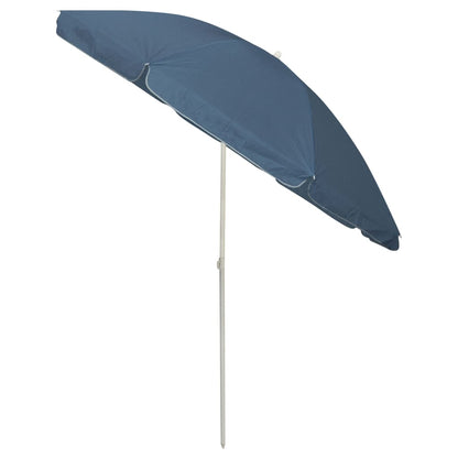 Beach Parasol | Blue | Polyester | Medium | Tiltable | Beach Parasol