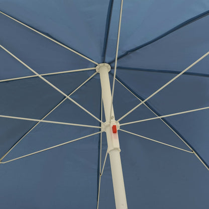 Beach Parasol | Blue | Polyester | Medium | Tiltable | Beach Parasol
