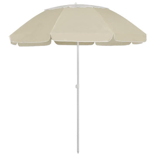 Beach Parasol | Sand Yellow | Polyester | 300 cm | Tiltable