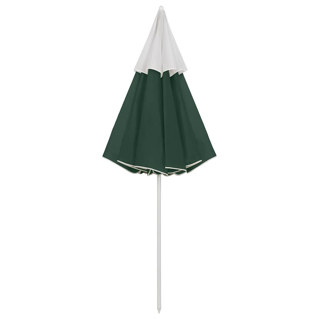 Beach Parasol | Green | Polyester | 300 cm | Tiltable | Beach Parasol
