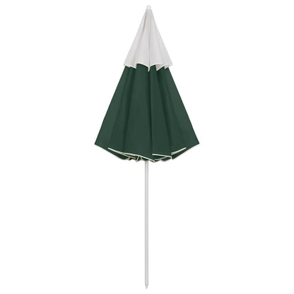 Beach Parasol | Green | Polyester | 300 cm | Tiltable | Beach Parasol