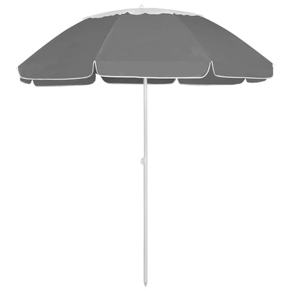 Beach Parasol | Anthracite | Polyester | Large | Adjustable
