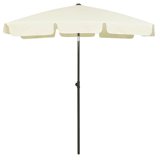 Beach Parasol Sand Yellow 70.9"x47.2