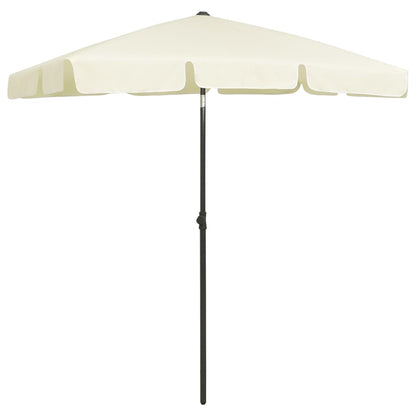 Beach Parasol Sand Yellow 180x120 cm