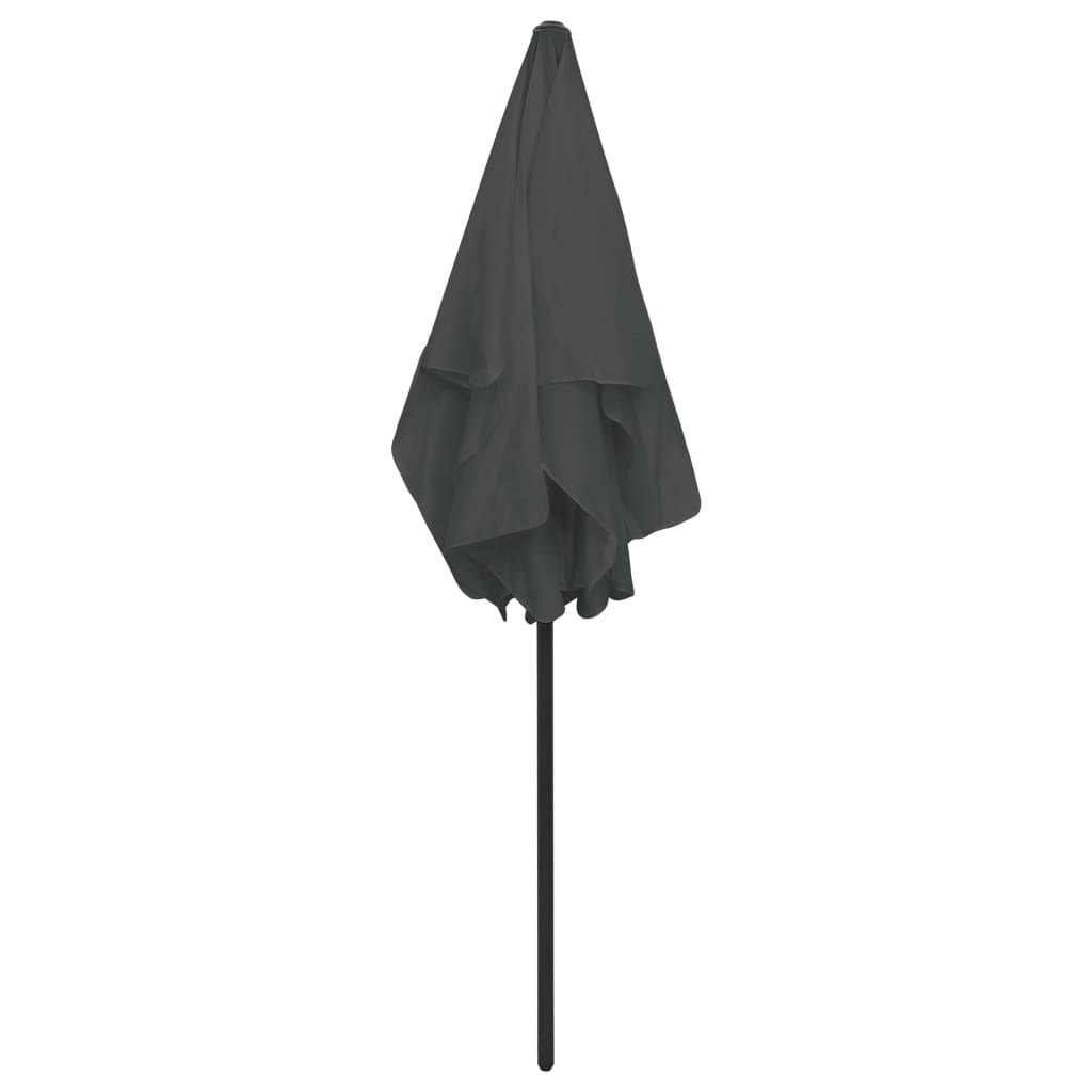 Beach Umbrella Anthracite 180x120 cm