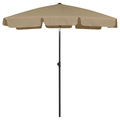 Beach Umbrella Taupe 180x120 cm