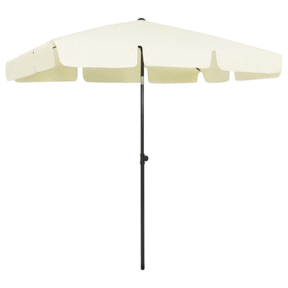 Beach Umbrella Sand Yellow 200x125 cm