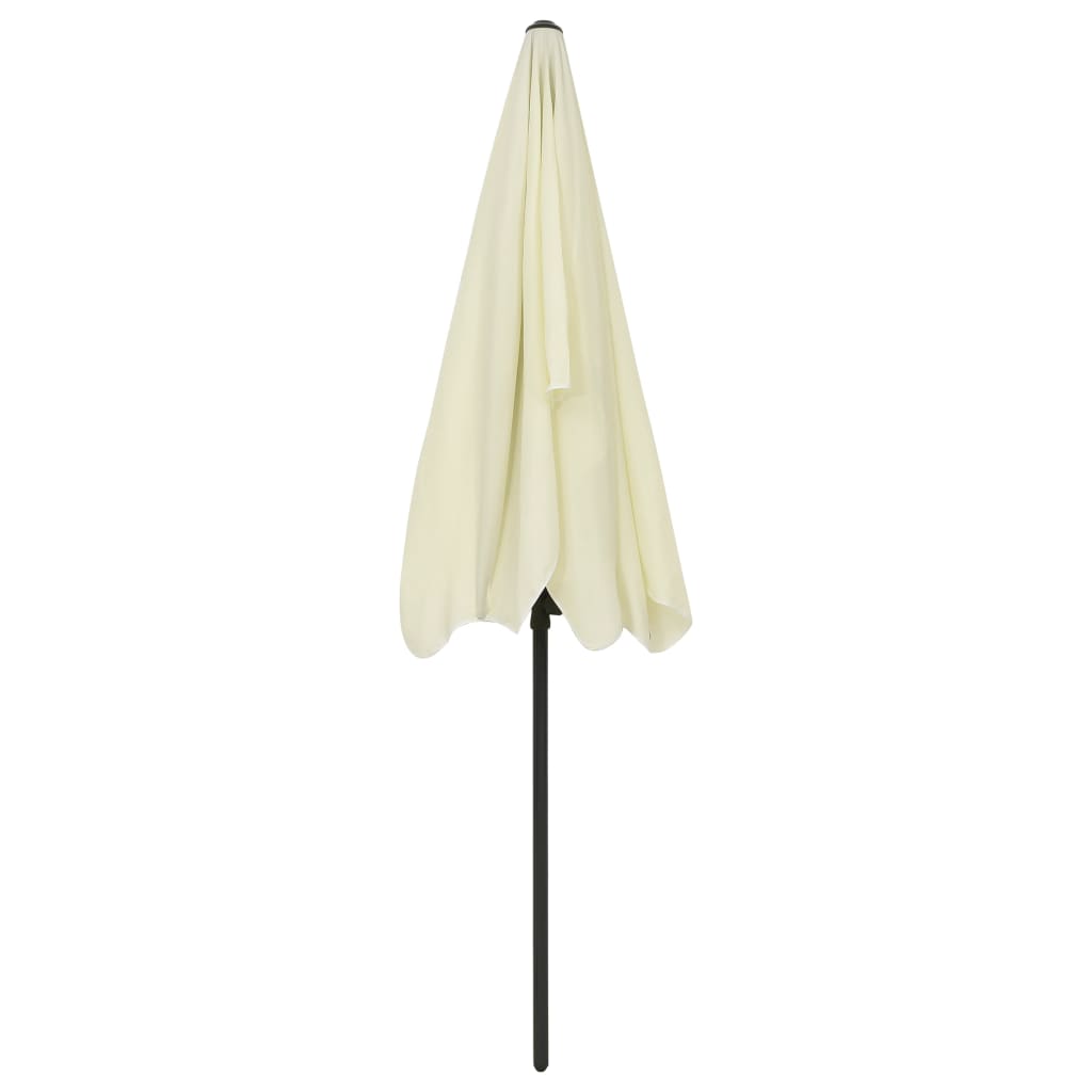 Beach Umbrella Sand Yellow 200x125 cm