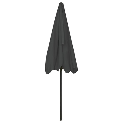 Beach Umbrella Anthracite 200x125 cm