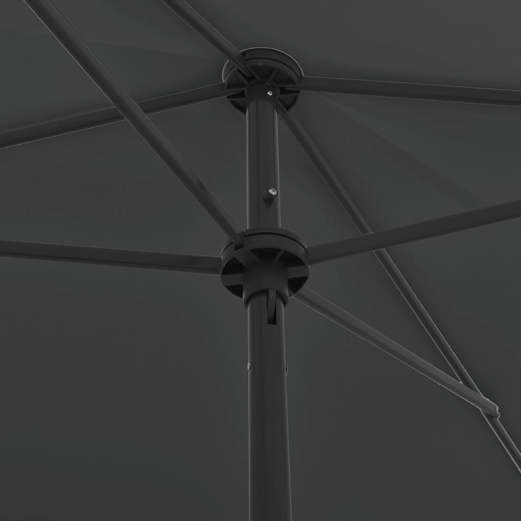 Beach Umbrella Anthracite 200x125 cm