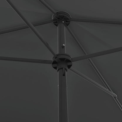 Beach Umbrella Anthracite 200x125 cm