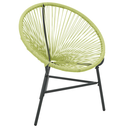 Acapulco Chair | Green | Polyethylene rattan, powder-coated steel