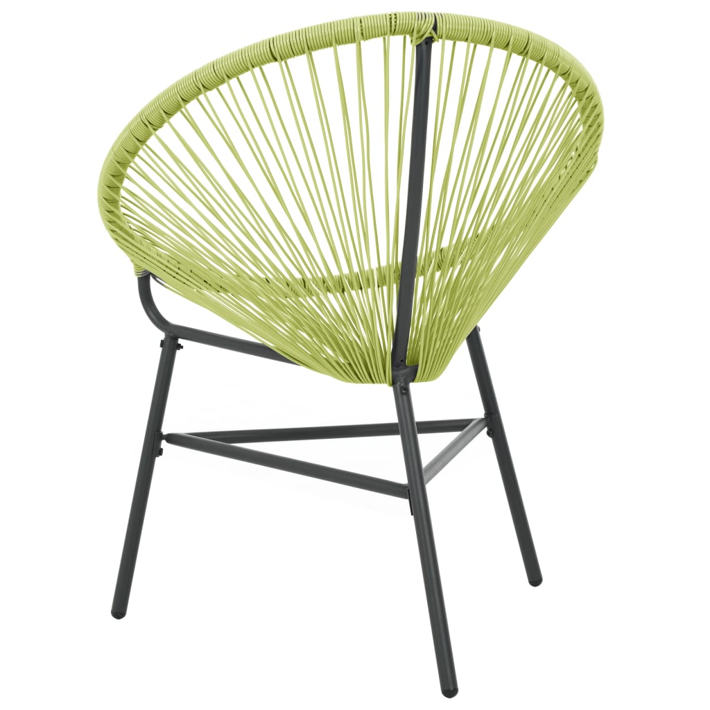 Acapulco Chair | Green | Polyethylene rattan, powder-coated steel