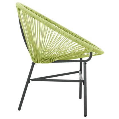 Acapulco Chair | Green | Polyethylene rattan, powder-coated steel