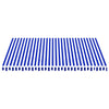 Replacement Fabric for Awning Blue and White 4.5x3.5 m