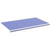 Replacement Fabric for Awning Blue and White 6x3.5 m