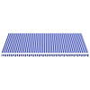 Replacement Fabric for Awning Blue and White 6x3.5 m