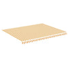 Replacement Fabric for Awning Yellow and White 4.5x3.5 m