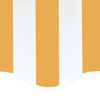 Replacement Fabric for Awning Yellow and White 4.5x3.5 m