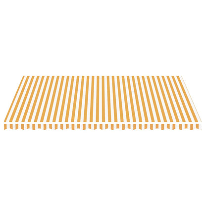 Replacement Fabric for Awning Yellow and White 5x3.5 m