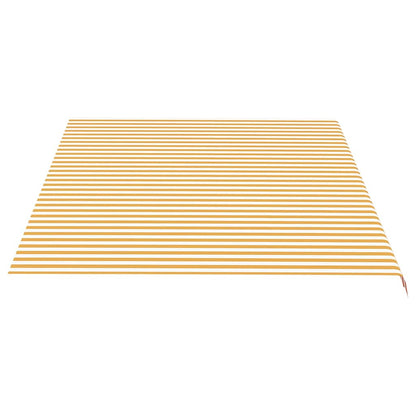 Replacement Fabric for Awning Yellow and White 5x3.5 m
