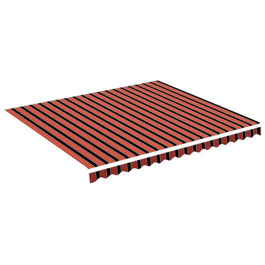 Awning Replacement Fabric Orange and Brown 400x350 cm Polyester