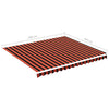 Replacement Fabric for Awning Orange and Brown 4x3.5 m