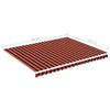 Replacement Fabric for Awning Orange and Brown 4.5x3.5 m