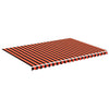 Replacement Fabric for Awning Orange and Brown 5x3.5 m